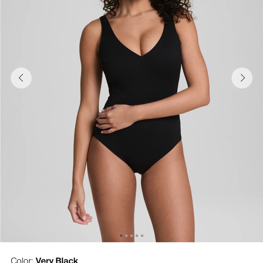 Pique Plunge One-Piece by Spanx